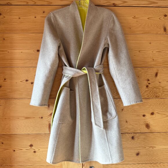 Two coats in one!! Max Mara reversible wool/angora coat, NWOT, 38 or S - Picture 1 of 11